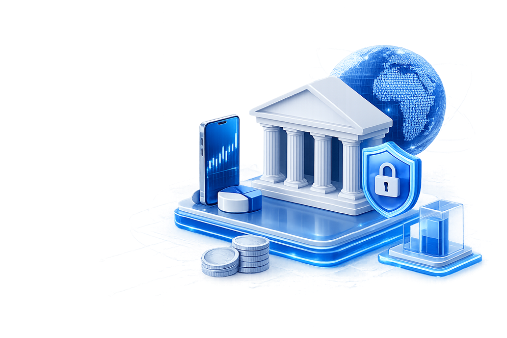 BFSI digital banking and financial technology illustration