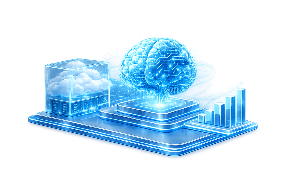 AI-driven enterprise platform illustration
